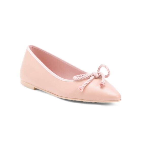 PRETTY BALLERINAS Pink Made In Spain Leather Taira Ballet Flats - Picture 1 of 2